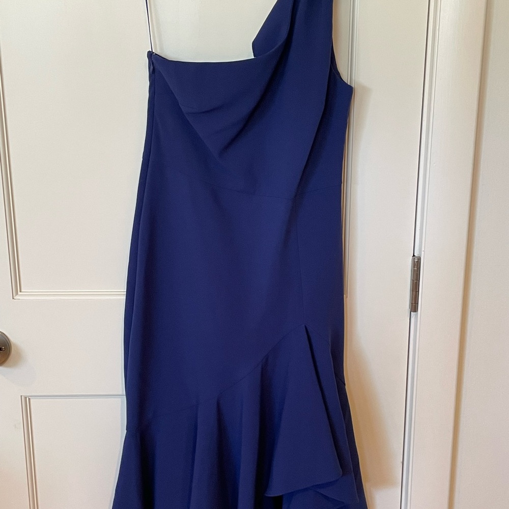 NWT Likely one shoulder dress in royal blue, sz 4